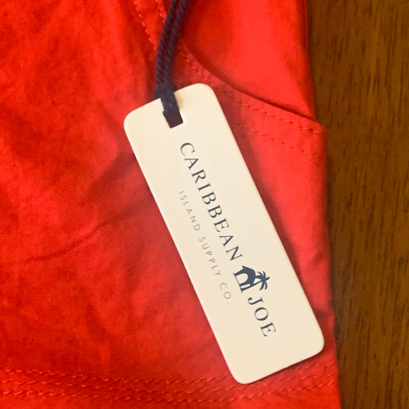 Caribbean Joe NWT Shorts 10 Red Pockets - Picture 3 of 6